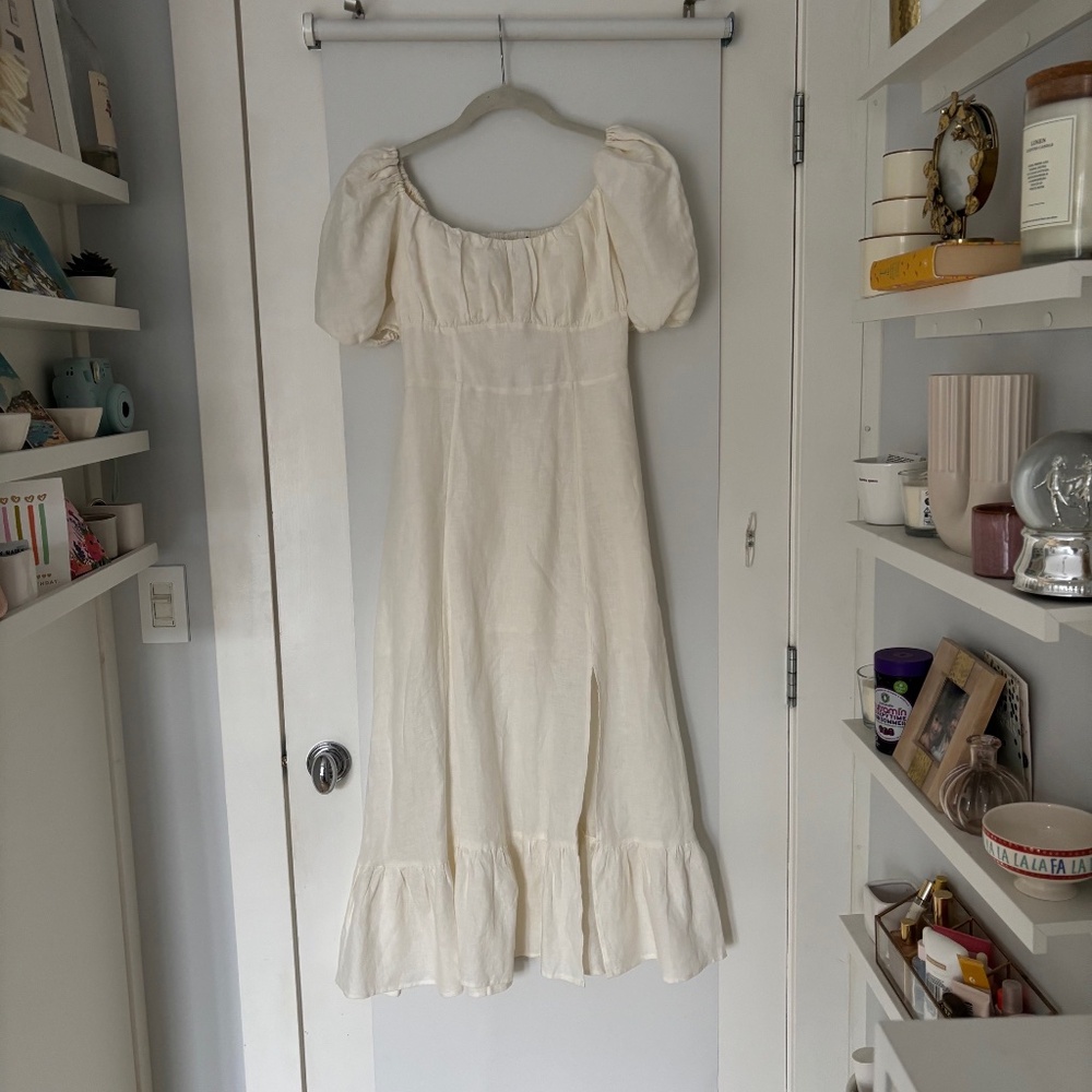 & Other Stories Linen Midi Dress - Size EU 36 - approx size 4/6 US